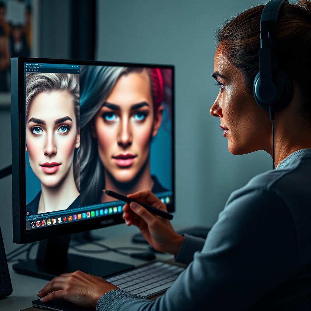 AI Portrait Bildbearbeitung