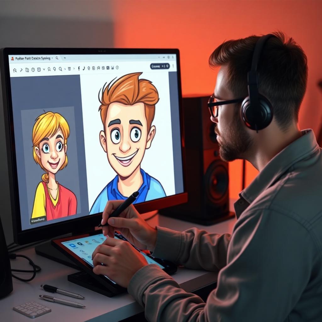 AI Cartoon Bildbearbeitung